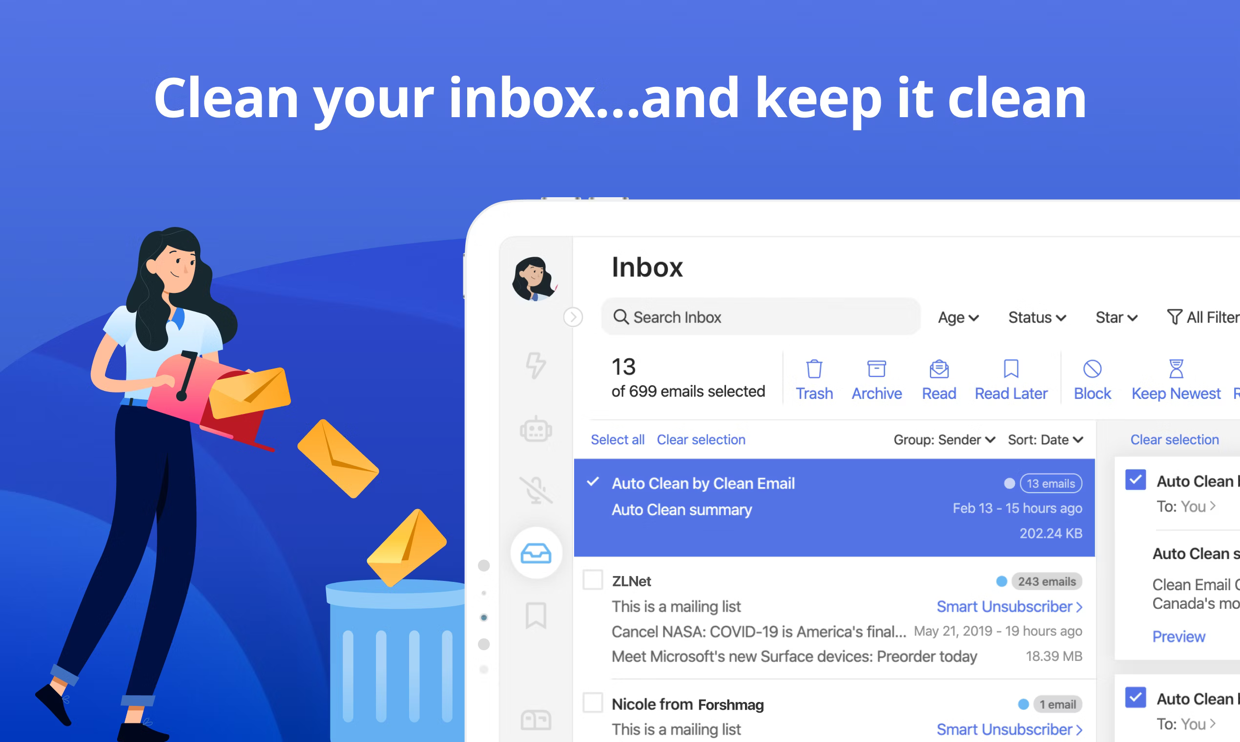 Clean.email Review - Clean Your Inbox of Emails You Don't Need